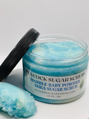 Marble Baby Powder Shea Sugar Scrub