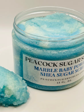 Marble Baby Powder Shea Sugar Scrub